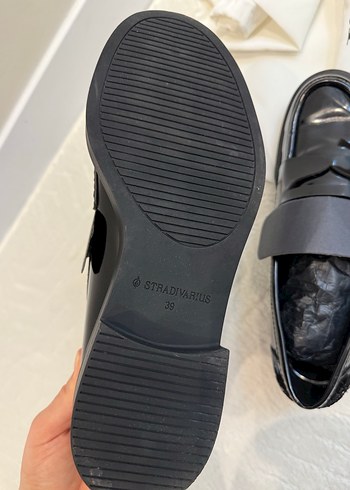 Tokalı Siyah Platform Topuklu Kadın Loafer - Görsel 3