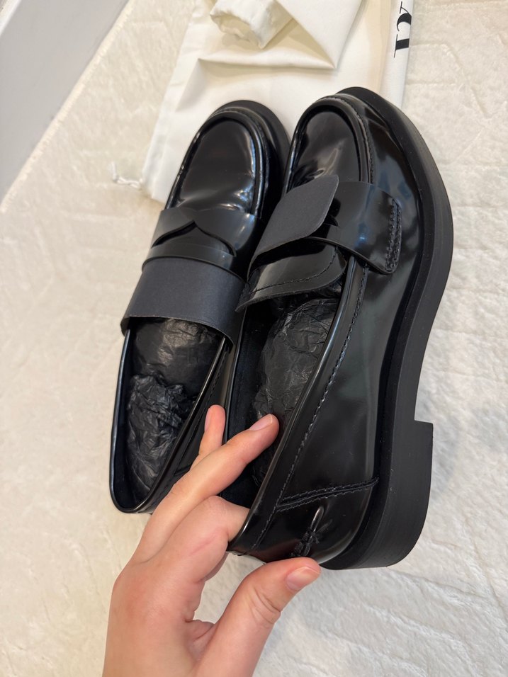 Tokalı Siyah Platform Topuklu Kadın Loafer - Görsel 2