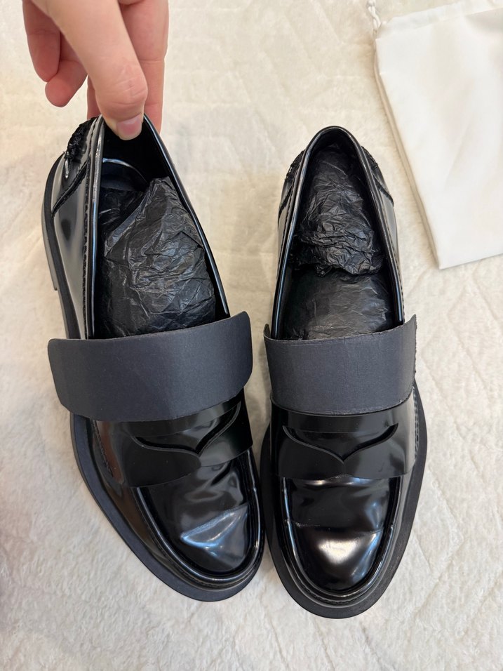 Tokalı Siyah Platform Topuklu Kadın Loafer - Görsel 5