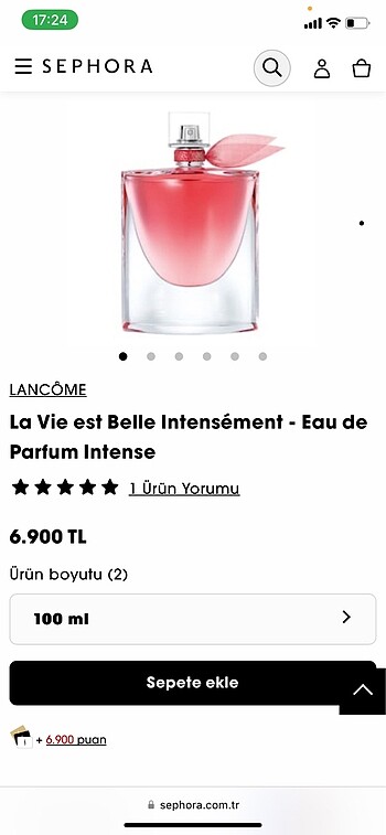 ORİJİNAL LA VİE EST BELL İNTENSEMENT PARFÜM