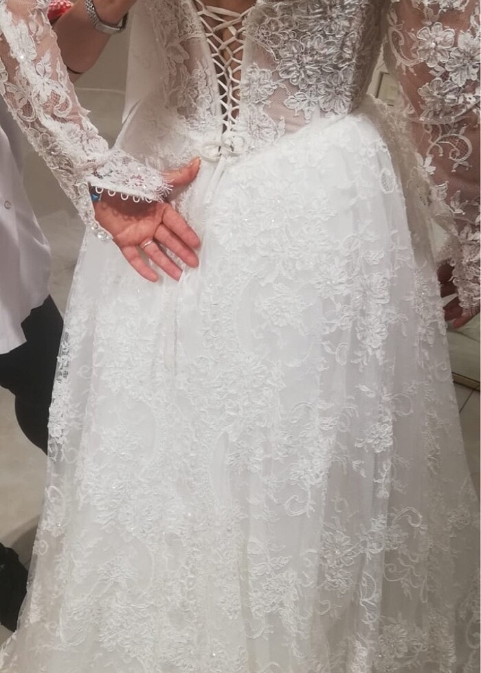 Fransız Dantel Gelinlik - Görsel 2