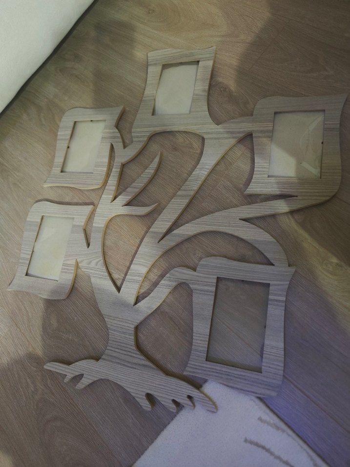 Bej Renkli Ağaç Tasarımlı Çoklu Çerçeve - Görsel 3