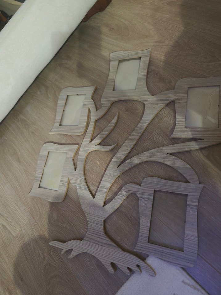 Bej Renkli Ağaç Tasarımlı Çoklu Çerçeve - Görsel 2