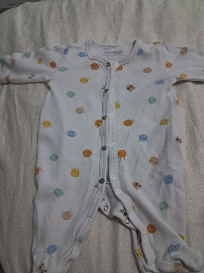 Uzun Kollu, Baskılı Bebek Kız Body - Görsel 5