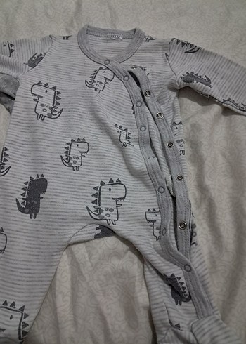 Gri Uzun Kollu Erkek Bebek Tulumları - Görsel 3