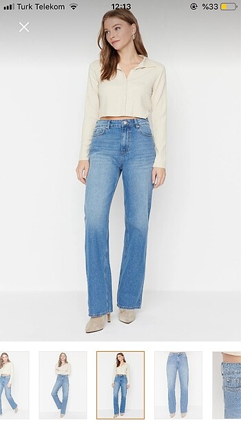 Wide leg pantolon