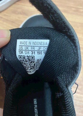 Kız Çocuk Siyah Adidas Spor Ayakkabı - Görsel 5