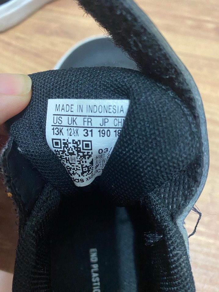 Kız Çocuk Siyah Adidas Spor Ayakkabı - Görsel 5