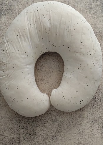 Nakışlı Beyaz Emzirme ve Hamilelik Yastığı - Görsel 2