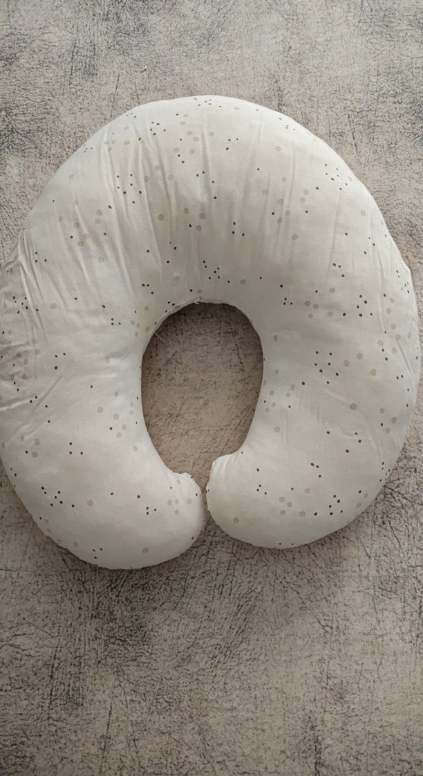 Nakışlı Beyaz Emzirme ve Hamilelik Yastığı - Görsel 2