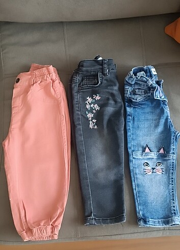 18-24 Ay Beden Kız çocuk 2 yaş pantolon