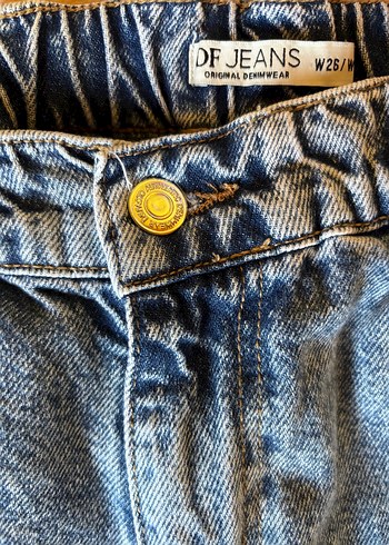 Bol Kesim Kadın Denim Jogger Pantolon - Görsel 3