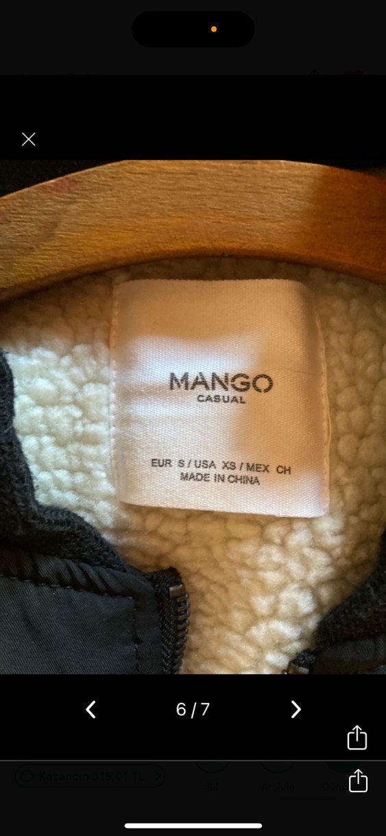 Kadın Siyah Fermuarlı Uzun Mont - Görsel 5