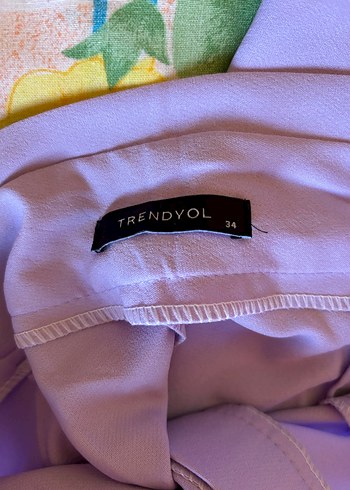 Mor Kemerli Kumaş Pantolon - Görsel 6