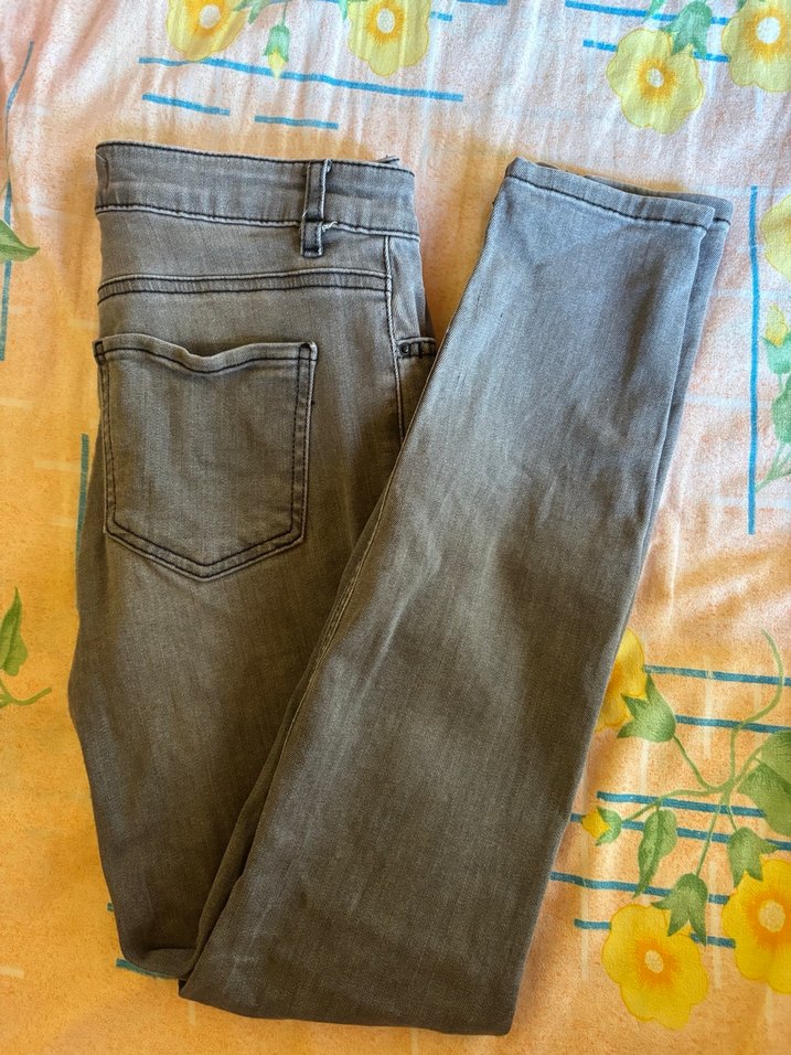 Antrasit Kadın Denim Jean Pantolon - Görsel 3