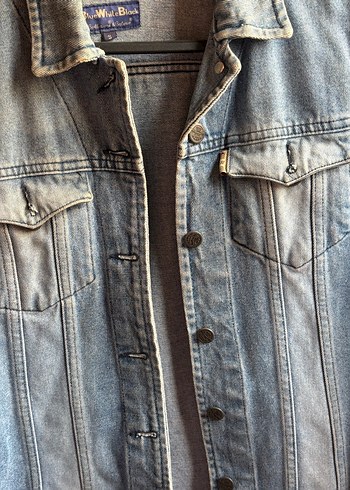 Mavi kot ceket - Görsel 5