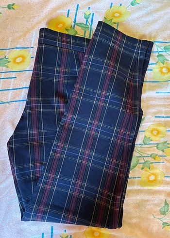 Kadın Çizgili Fermuarlı Pantolon - Görsel 5