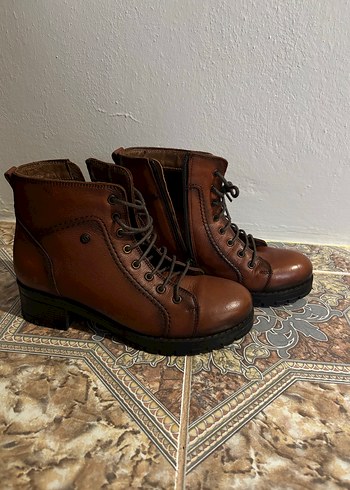 Taba rengi hammer jack kadın bot - Görsel 2