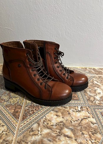 Taba rengi hammer jack kadın bot - Görsel 11