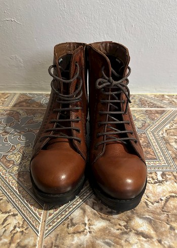 Taba rengi hammer jack kadın bot - Görsel 4