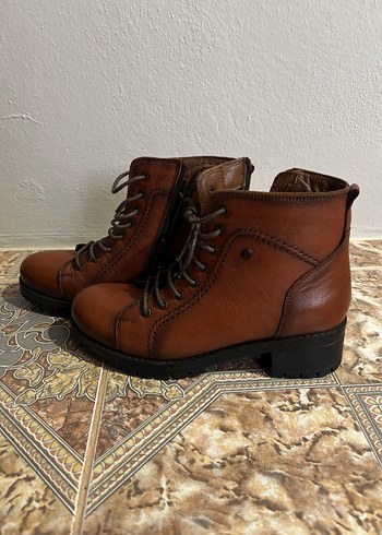 Taba rengi hammer jack kadın bot - Görsel 3