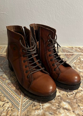 Taba rengi hammer jack kadın bot - Görsel 7