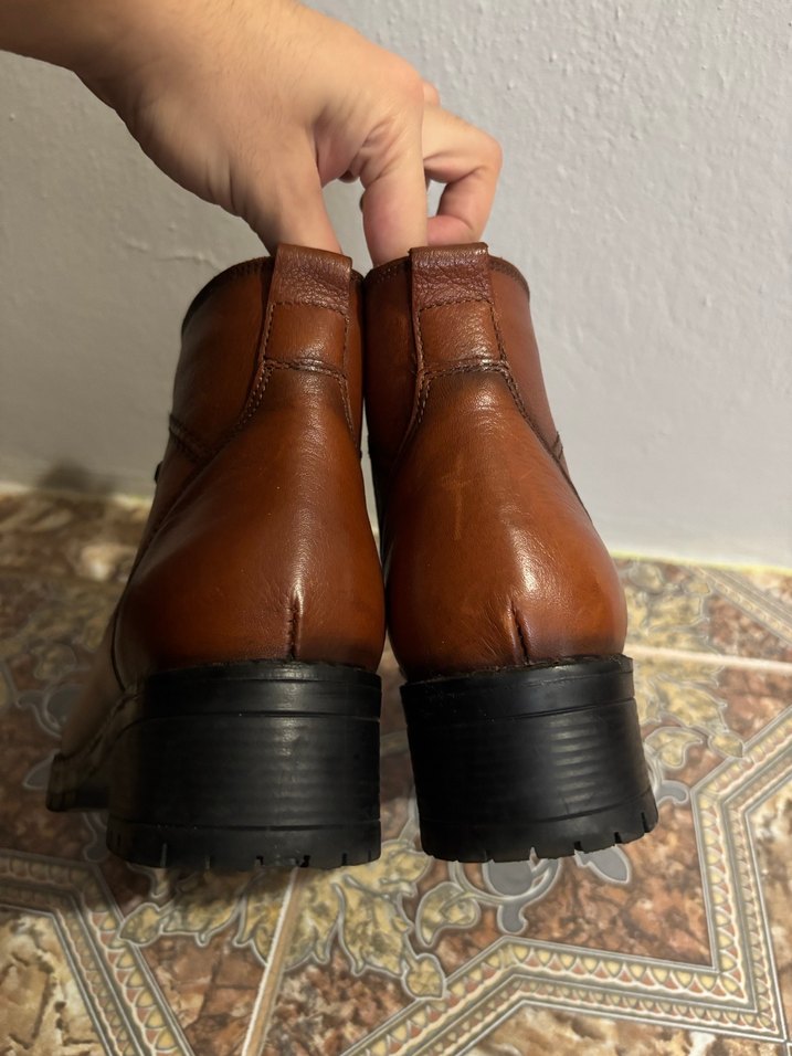 Taba rengi hammer jack kadın bot - Görsel 5