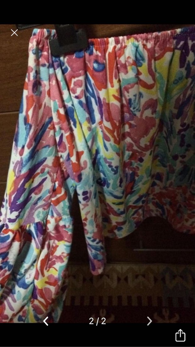 Renkli askısız mini bluz - Görsel 2