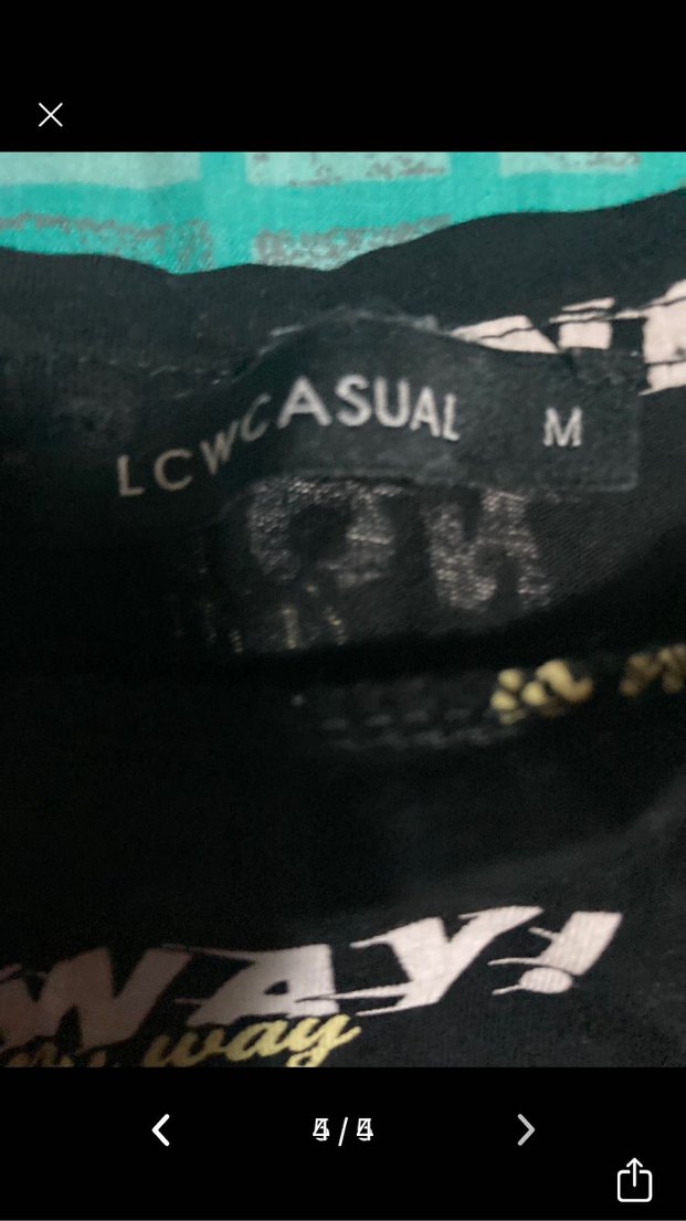 Siyah Baskılı Kısa Kollu Crop Tişört - Görsel 4