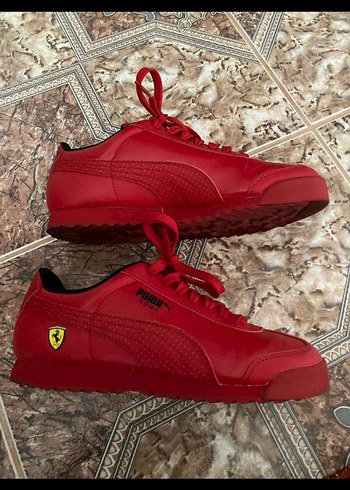 Kırmızı Puma Roma Kadın Spor Ayakkabı - Görsel 3