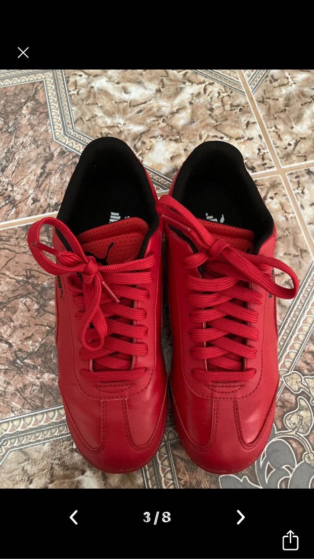 Kırmızı Puma Roma Kadın Spor Ayakkabı - Görsel 2