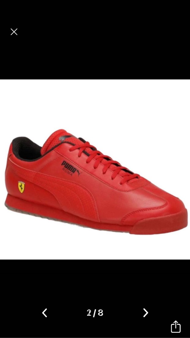 Kırmızı Puma Roma Kadın Spor Ayakkabı - Görsel 5