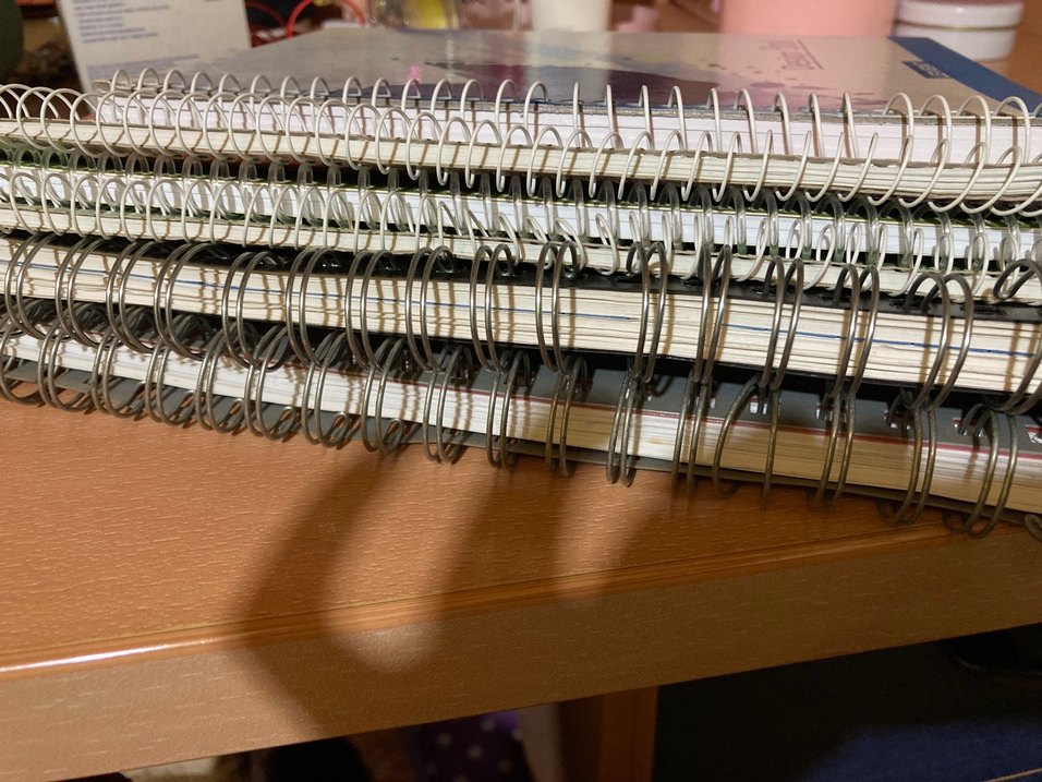 Çok Renkli Spiralli Gri Defter - Görsel 2