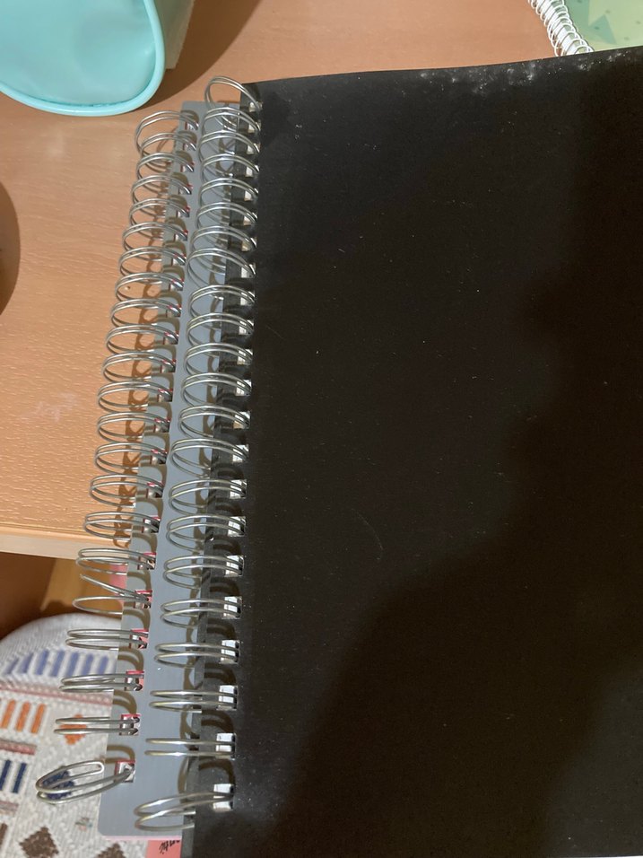Çok Renkli Spiralli Gri Defter - Görsel 4