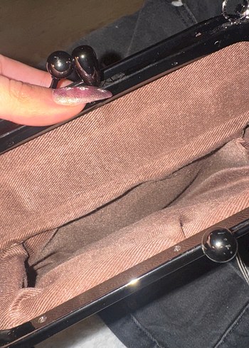 Kahverengi Deri Tokalı Kadın Çanta - Görsel 3