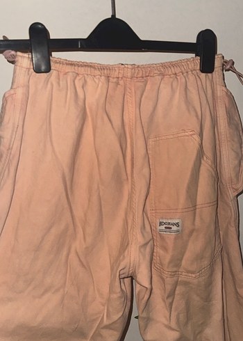 Bej Bol Kesim Midi Keten Kadın Pantolon kutu butik - Görsel 3