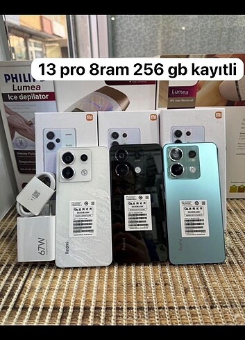 Redmi note 13 pro 5 g 8ram 256 GB hafıza kayitli
