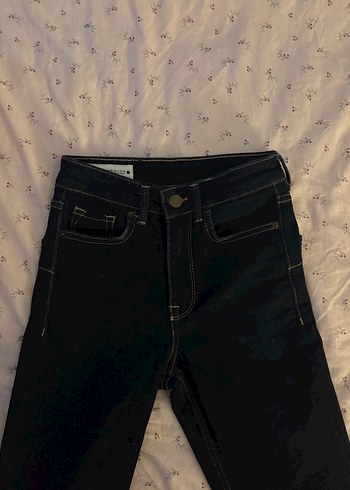 32 Beden Zara ZW Collection Lacivert Orta Bel Bootcut Jean