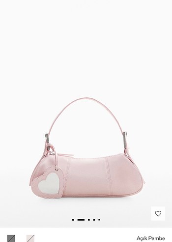 Mango Mango x Camille Saten Toz pembe Aynalı Çanta