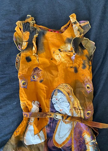 Kadın Çok Renkli Bohem Uzun Elbise - Görsel 2