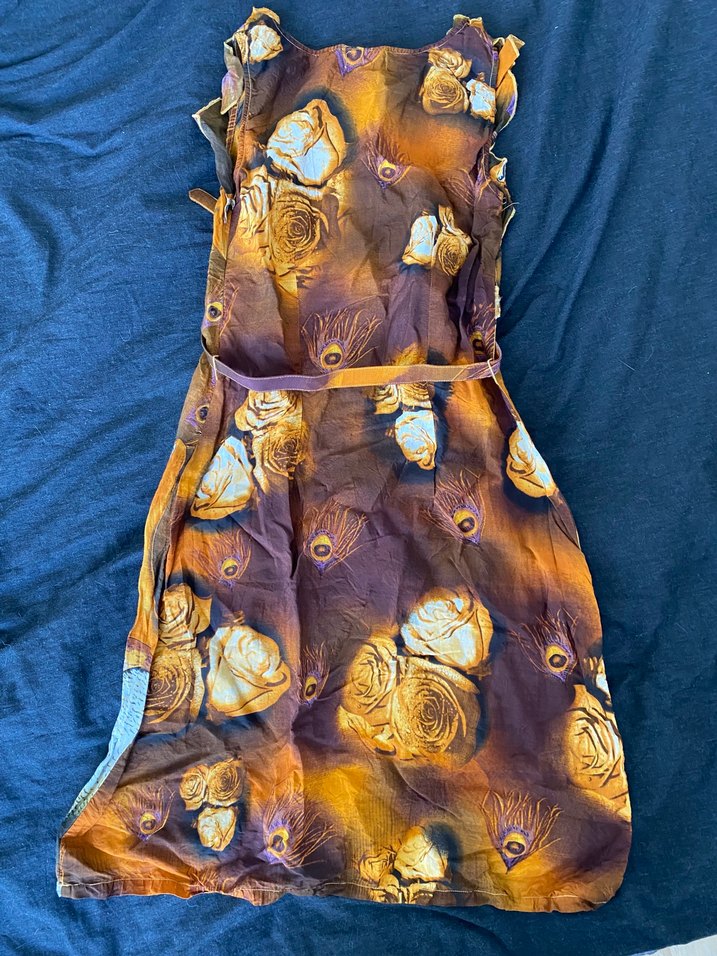 Kadın Çok Renkli Bohem Uzun Elbise - Görsel 3