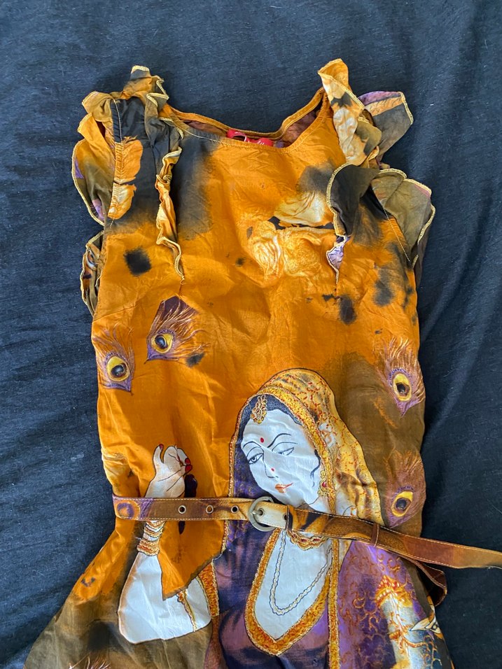 Kadın Çok Renkli Bohem Uzun Elbise - Görsel 2