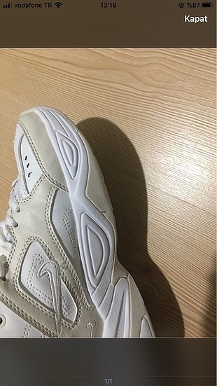 36 Beden beyaz Renk Nike m2k tekno beyaz spor Ayakkabı