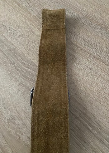 Kahverengi gerçek Süet Kadın Kemer - Görsel 9