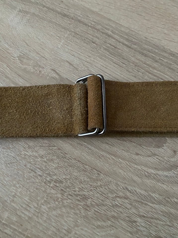Kahverengi gerçek Süet Kadın Kemer - Görsel 2