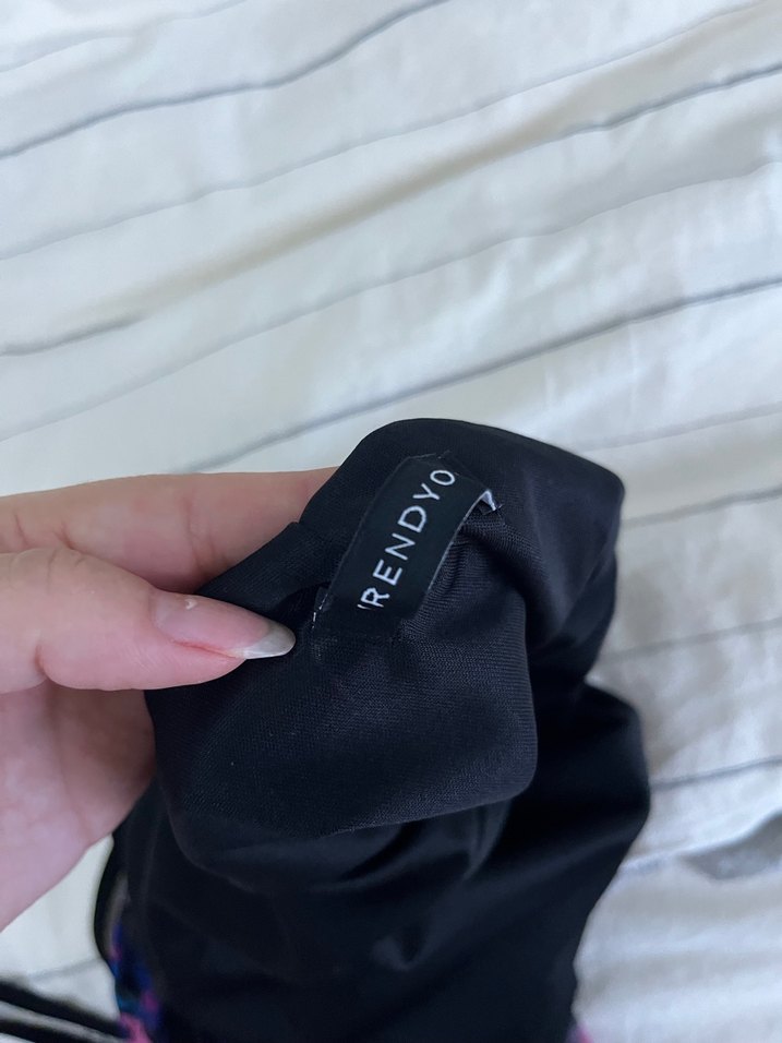 Mor Çiçek Desenli Uzun askılı Elbise - Görsel 4