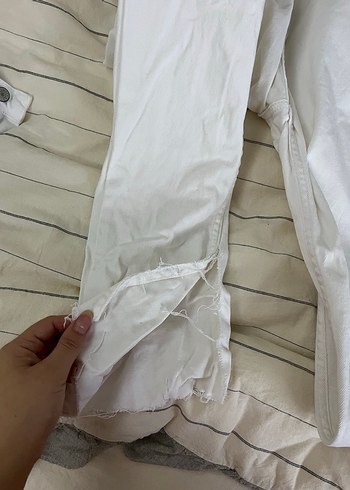 34 Beden beyaz Renk Beyaz Kadın Kot Pantolon