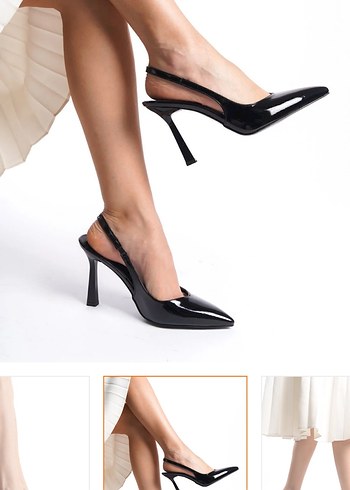 Siyah topuklu ayakkabı - Görsel 2