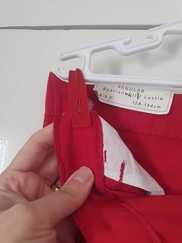 8 Yaş Beden kırmızı Renk Erkek çocuk pantolon