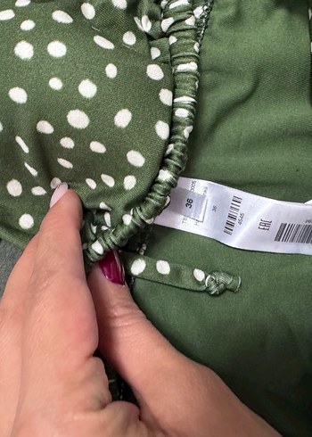 Yeşil Puantiyeli Mini Bikini Takımı - Görsel 2